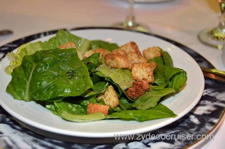 068: Carnival Magic, Main Dining Room Menus and Food Pictures, Dinner, "Caesar" Salad