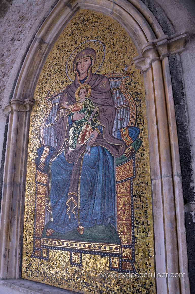 077: Carnival Magic, Messina, Taormina on Your Own Tour, Taormina, Virgin Mary Mosaic