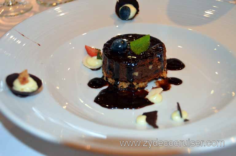 029: Carnival Magic, Mediterranean Cruise, Sea Day 3, MDR Lunch, Chocolate Brownie Melting Tart, 