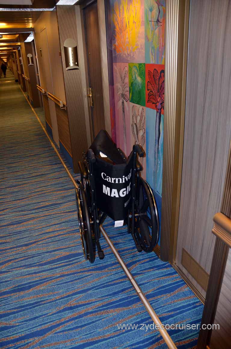 037: Carnival Magic, Mediterranean Cruise, Sea Day 3, A Magic Wheelchair