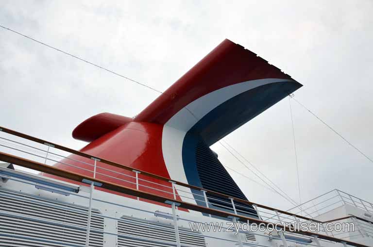 045: Carnival Magic, Mediterranean Cruise, Sea Day 3, Funnel