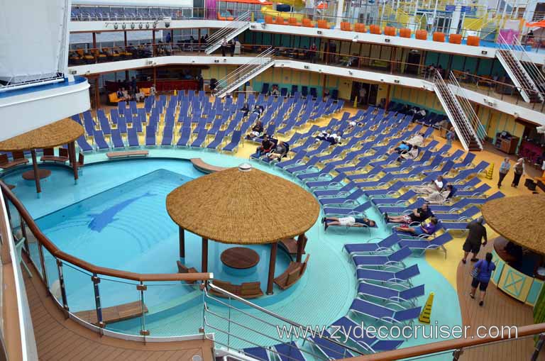 053: Carnival Magic, Mediterranean Cruise, Sea Day 3, Beach Pool, 