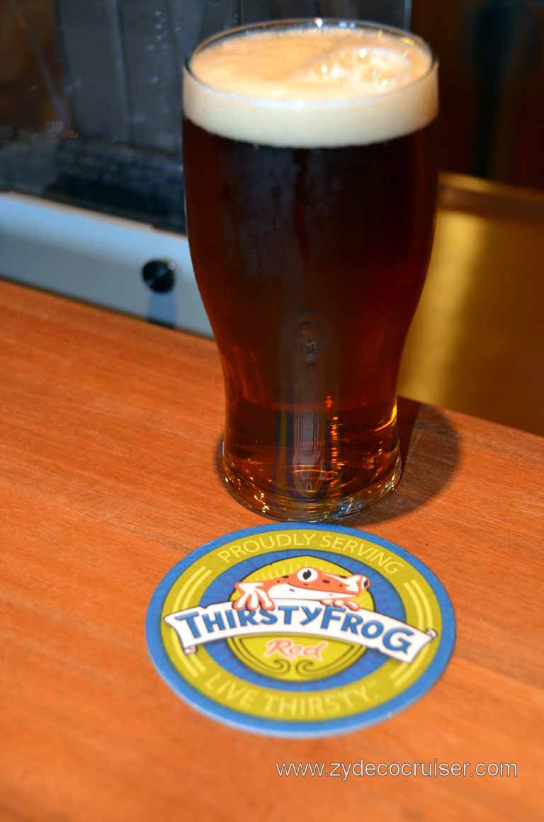 065: Carnival Magic, Mediterranean Cruise, Sea Day 3, RedFrog Pub, ThirstyFrog Red, Delish!