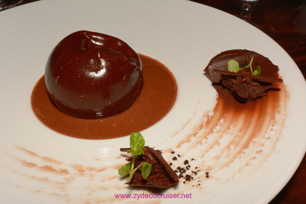 Carnival Magic Prime Steakhouse, Chocolate Sphere