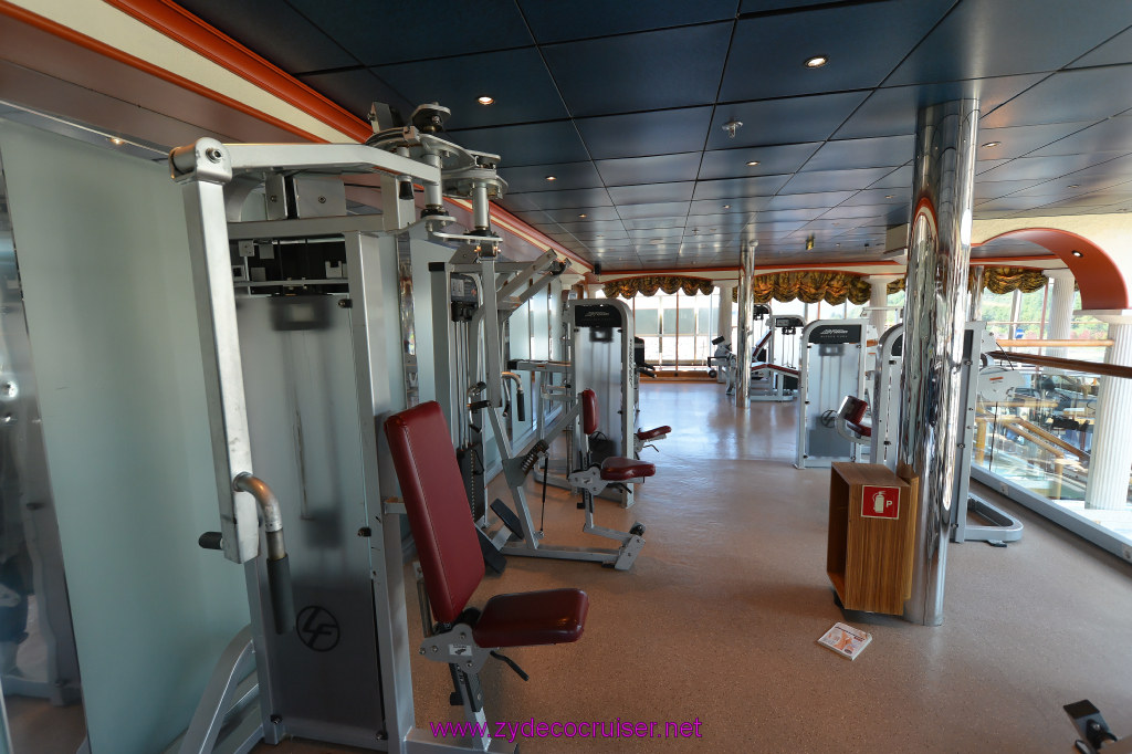 061: Carnival Miracle Alaska Cruise, Seattle, Embarkation, Gym, 