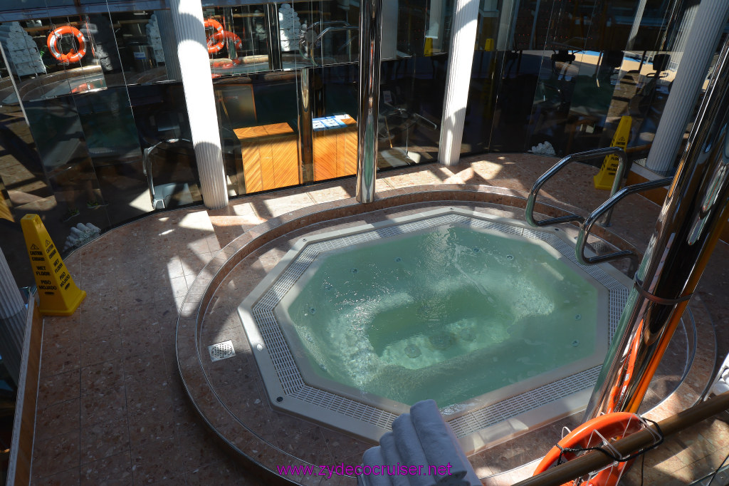 062: Carnival Miracle Alaska Cruise, Seattle, Embarkation, Gym, Large Whirlpool