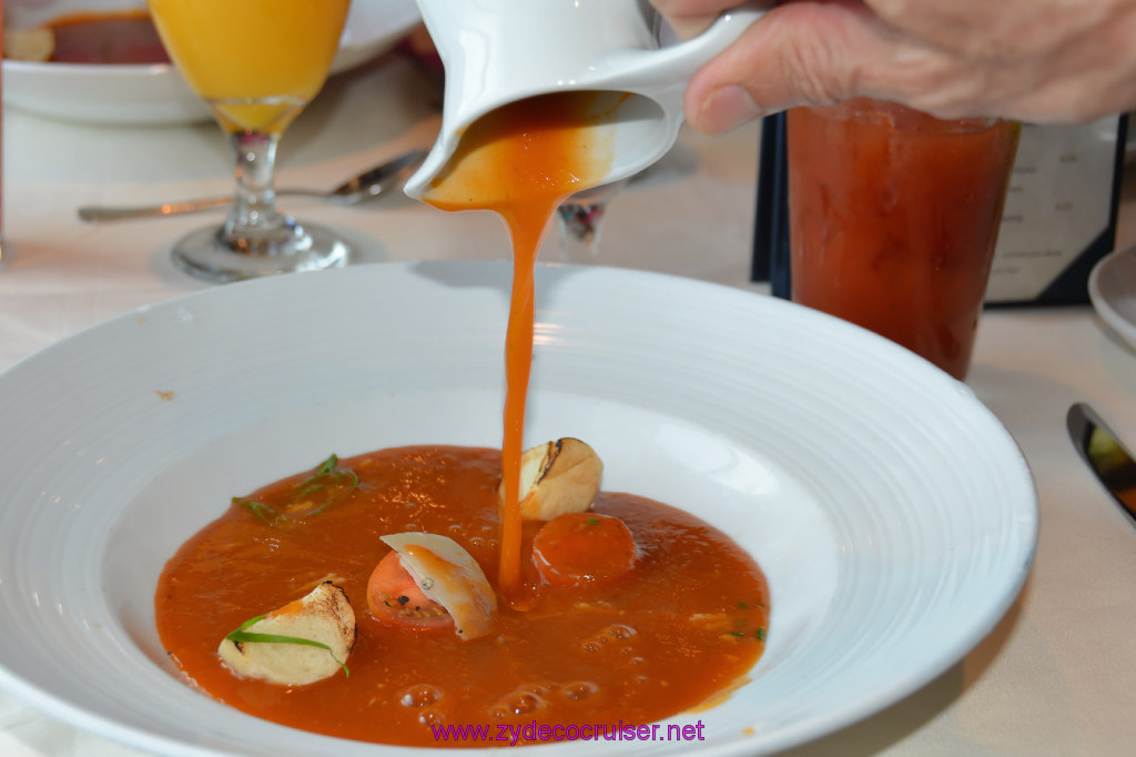 011: Carnival Miracle Alaska Cruise, Fun Day at Sea 1, Flamin' Tomatoes Soup, 