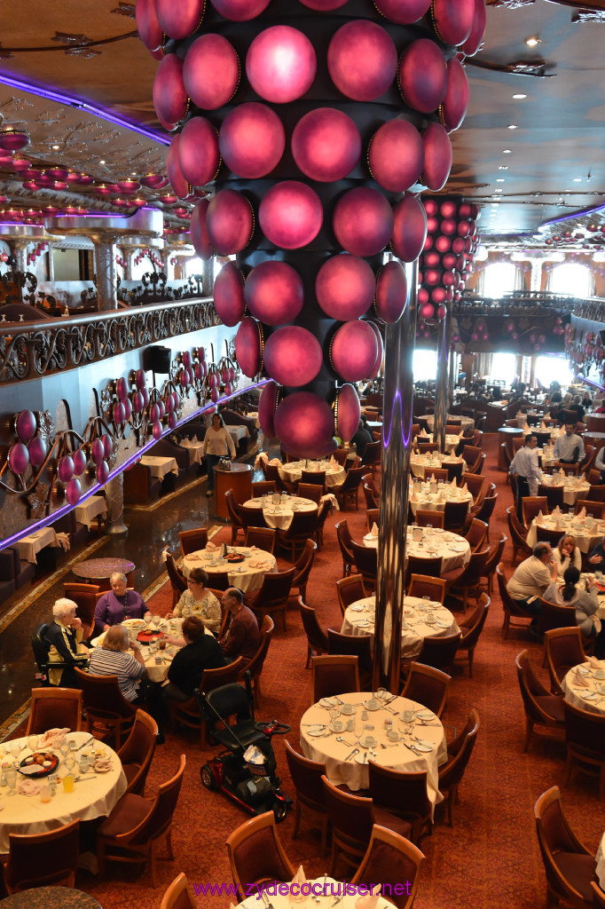 017: Carnival Miracle Alaska Cruise, Fun Day at Sea 1, Bacchus Dining Room, 