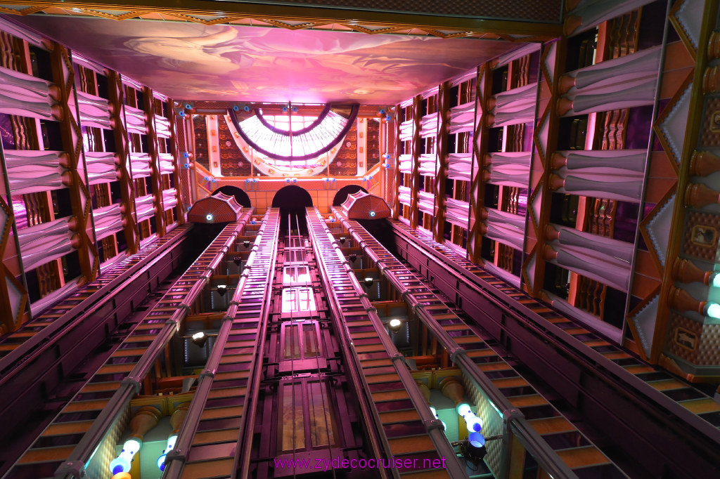 055: Carnival Miracle Alaska Cruise, Fun Day at Sea 1, Atrium 