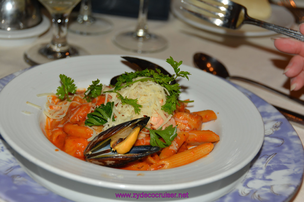 Penne Mariscos as a starter