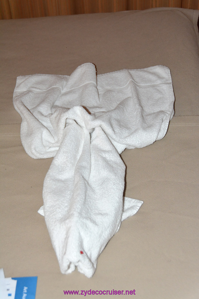 692: Carnival Miracle Alaska Cruise, Juneau, Towel Animal, 