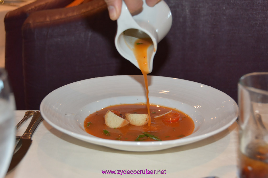 019: Carnival Miracle Alaska Cruise, Sea Day 2, Seaday Brunch, Flamin' Tomatoes Soup, 