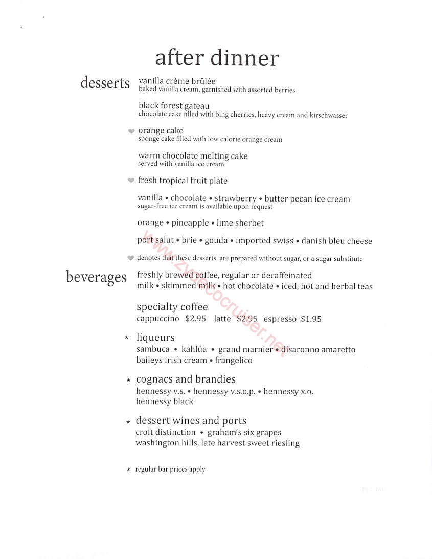 Dessert Menu 1