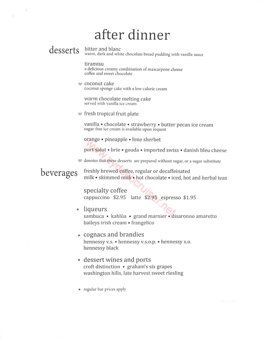 Dessert Menu 4