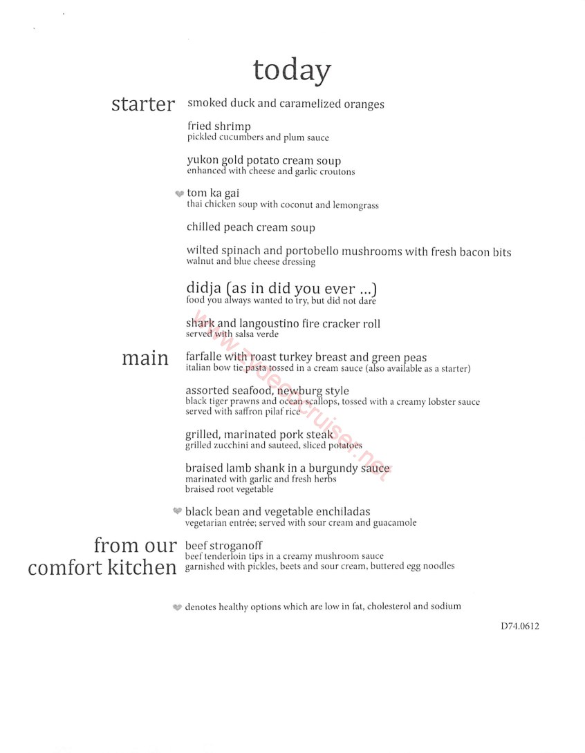 Dinner Menu 4