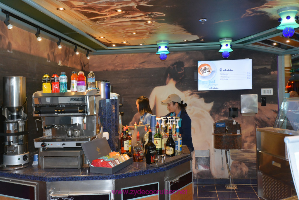 036: Carnival Miracle Alaska Journey Cruise, Sea Day 2, Coffee Bar