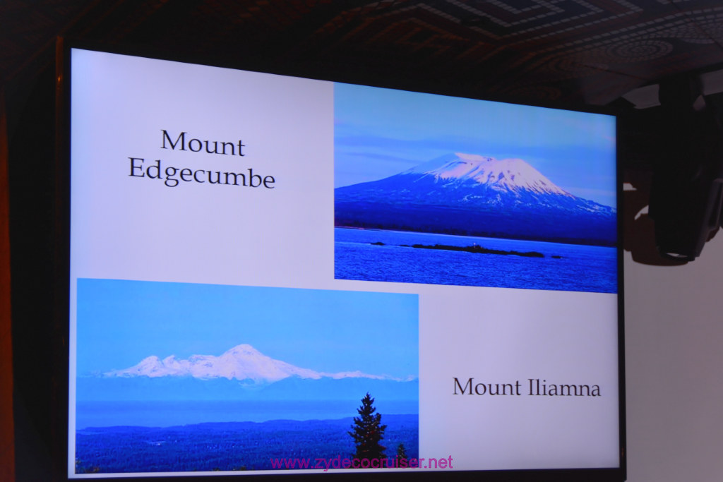 055: Carnival Miracle Alaska Journey Cruise, Sea Day 2, Naturalist Dirk Younkerman Lecture, Alaska's Glaciers, Volcanoes, and Wildlife, 