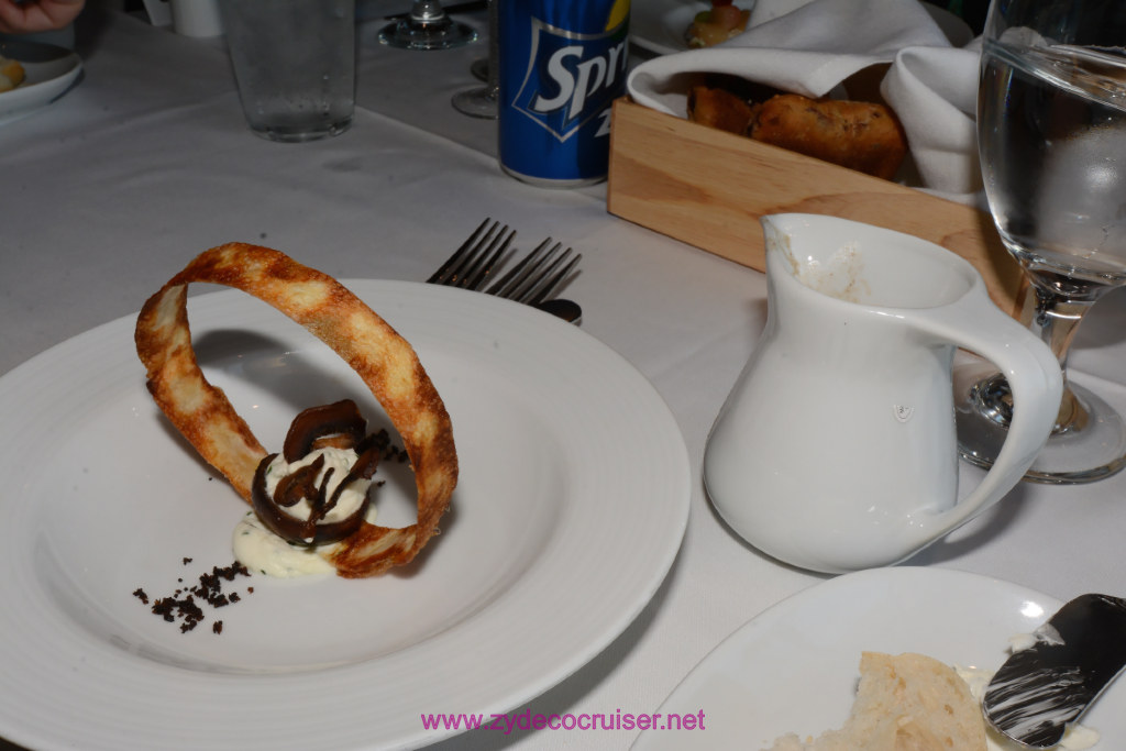 024: Carnival Miracle Alaska Journey Cruise, Sea Day 3, Captain's Special Invitation, Diamond Luncheon, Mushroom Cappucino