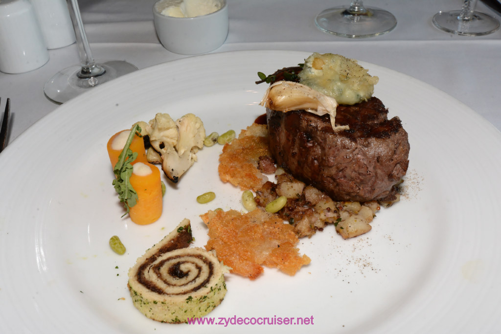 026: Carnival Miracle Alaska Journey Cruise, Sea Day 3, Captain's Special Invitation, Diamond Luncheon, Charbroiled Filet Mignon