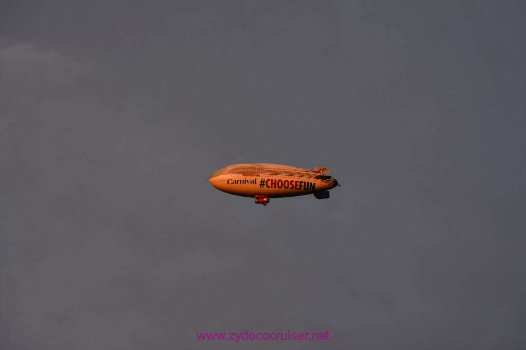 155: Carnival Panorama Naming Ceremony, Long Beach, Carnival Blimp