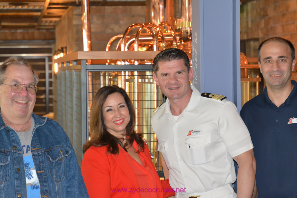 051: Carnival Panorama Inaugural Cruise, Long Beach, Embarkation,  Christine Duffy (President of Carnival) and Damir Mrsic (Hotel Director)