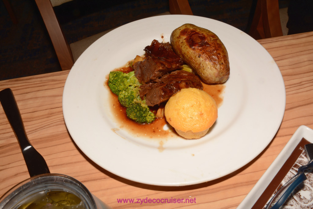 012: Carnival Panorama Inaugural Cruise MDR Menus and Food Porn, Braised Beef Brisket,