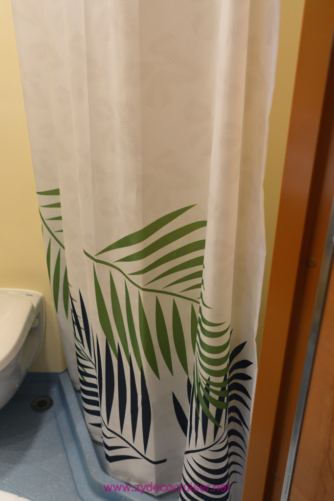 001: Carnival Panorama Inaugural Cruise, Sea Day, Shower curtain pattern