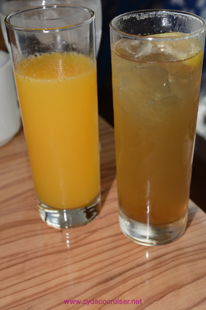 016: Carnival Panorama Inaugural Cruise, Sea Day, Sea Day Brunch, Orange Juice and Long Island Ice Tea