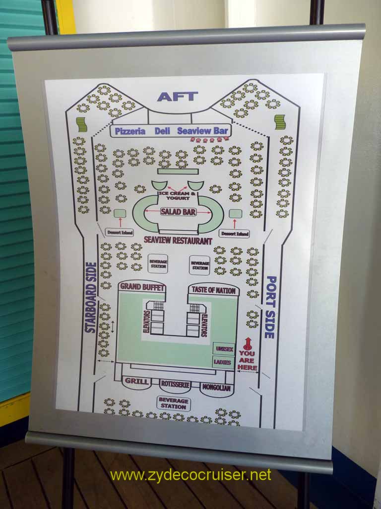 044: Carnival Sensation, Port Canaveral - Lido Food Station Map