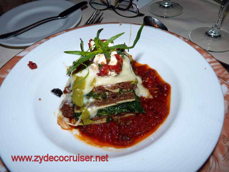 167: Carnival Sensation, Port Canaveral - Lasagna Bolognese (Starter) Delicious!