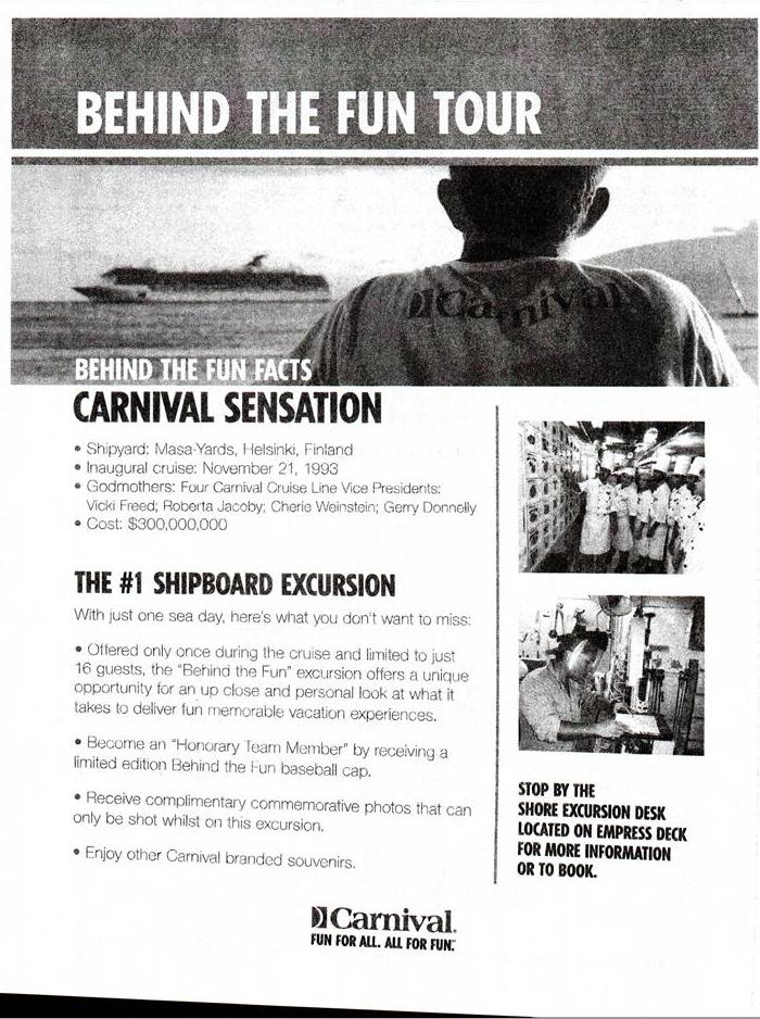 Carnival Behind the Fun Tour