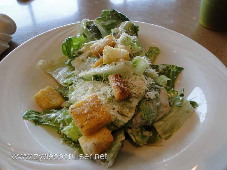 085: Carnival Spirit, Inside Passage, Caesar Salad from the Pizzeria