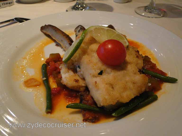 Alaskan Fish Special - Fresh Halibut Meuniere, Carnival Spirit