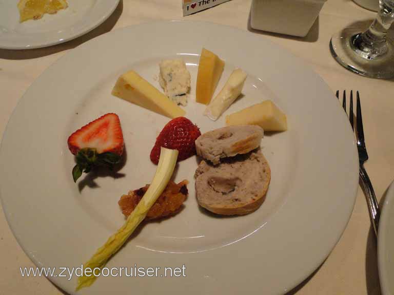 146: Carnival Spirit, Inside Passage, Cheese Plate