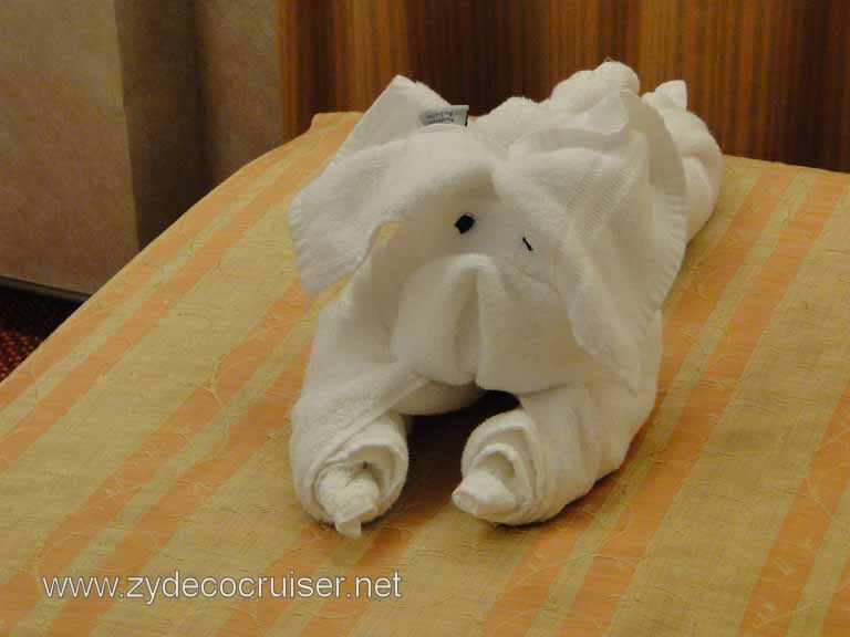 149: Carnival Spirit, Inside Passage, Towel Animal