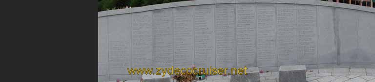 027: Carnival Spirit - Alaska Commercial Fisherman's Memorial in Juneau - panorama