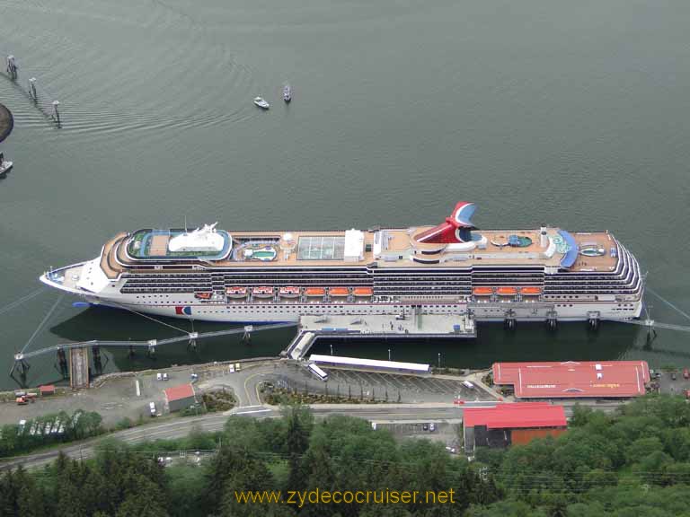 046: Carnival Spirit in Juneau, Alaska - view from Mount Roberts