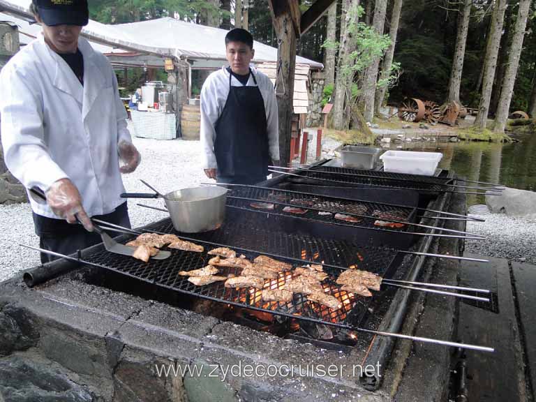 224: Carnival Spirit - Juneau - Gold Creek Salmon Bake - Salmon on the Grill