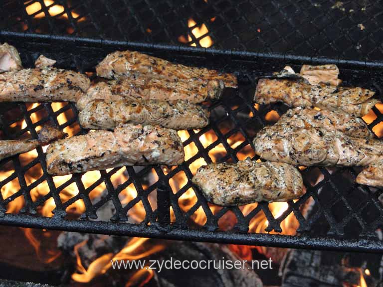 225: Carnival Spirit - Juneau - Gold Creek Salmon Bake - Salmon on the Grill