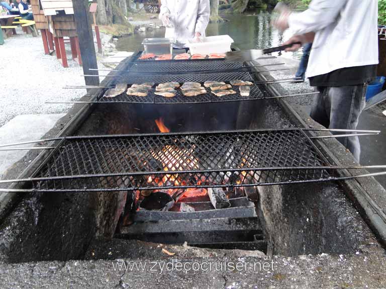 245: Carnival Spirit - Juneau - Gold Creek Salmon Bake - Salmon on the Grill