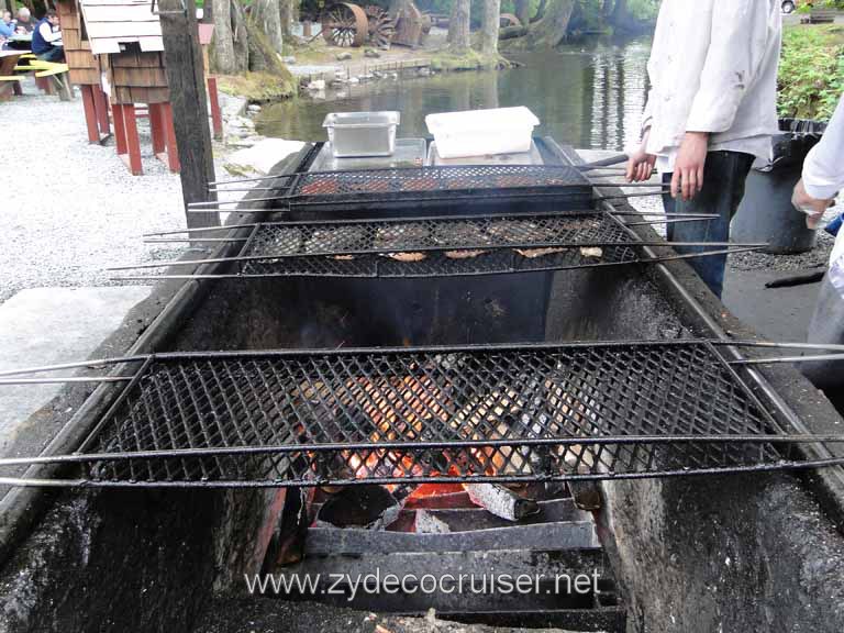 246: Carnival Spirit - Juneau - Gold Creek Salmon Bake - Salmon on the Grill