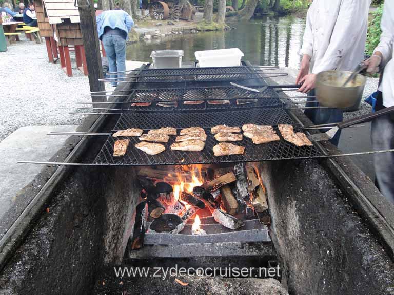 248: Carnival Spirit - Juneau - Gold Creek Salmon Bake - Salmon on the Grill