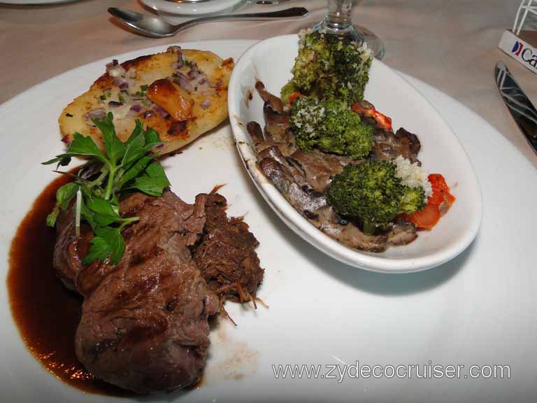 Duet of Petite Filet Mignon and Short-Rib Confit, Carnival Spirit