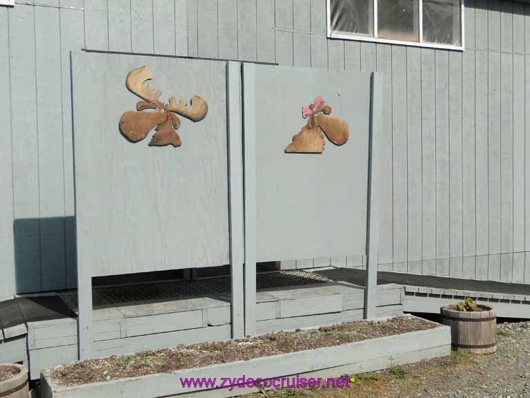 042: Carnival Spirit, Skagway, Alaska - Eagle Preserve Wildlife River Adventure - His and Hers Restrooms