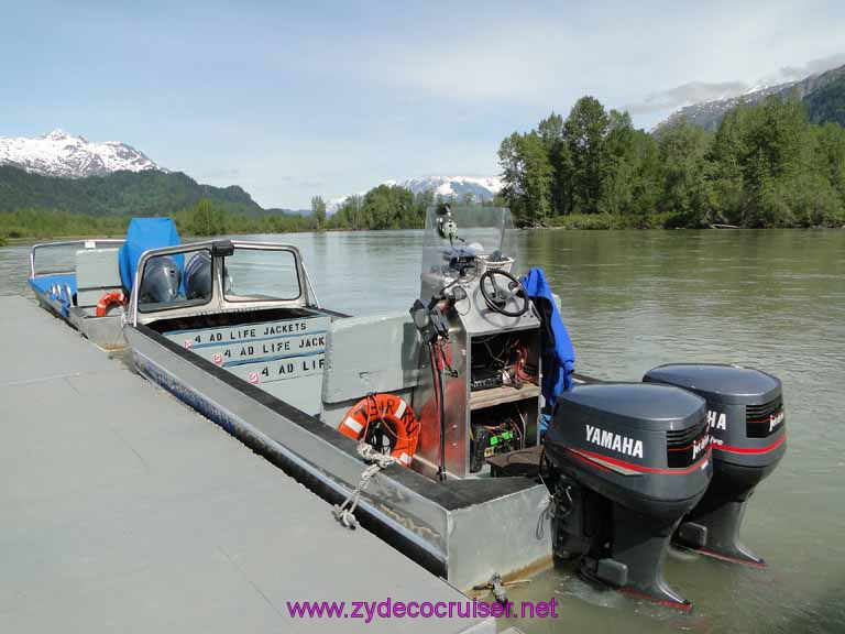 048: Carnival Spirit, Skagway, Alaska - Eagle Preserve Wildlife River Adventure - a jet boat