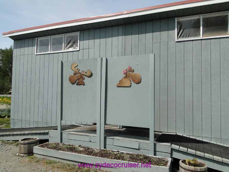 128: Carnival Spirit, Skagway, Alaska - Eagle Preserve Wildlife River Adventure - His and Hers Restrooms