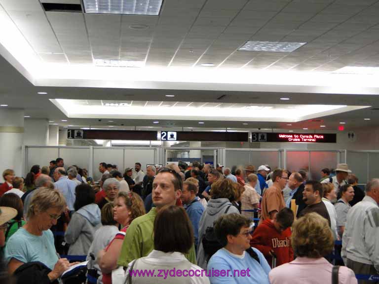 Vancouver Embarkation, Carnival Spirit