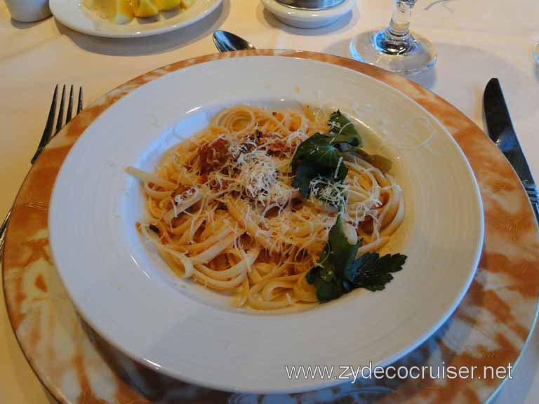 Linguini with Italian Sausage, Bell Peppers, and Mushrooms (Starter), Carnival Spirit