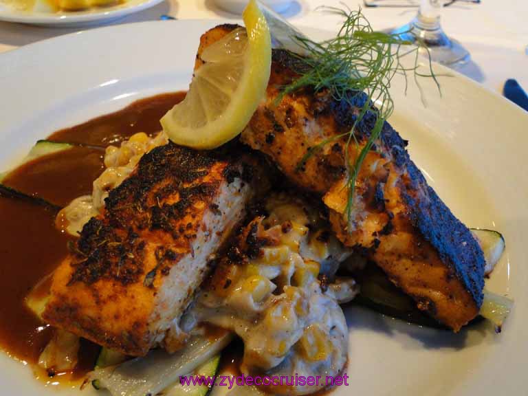 Alaskan Fish Special - Seared Cajun Salmon, Carnival Spirit