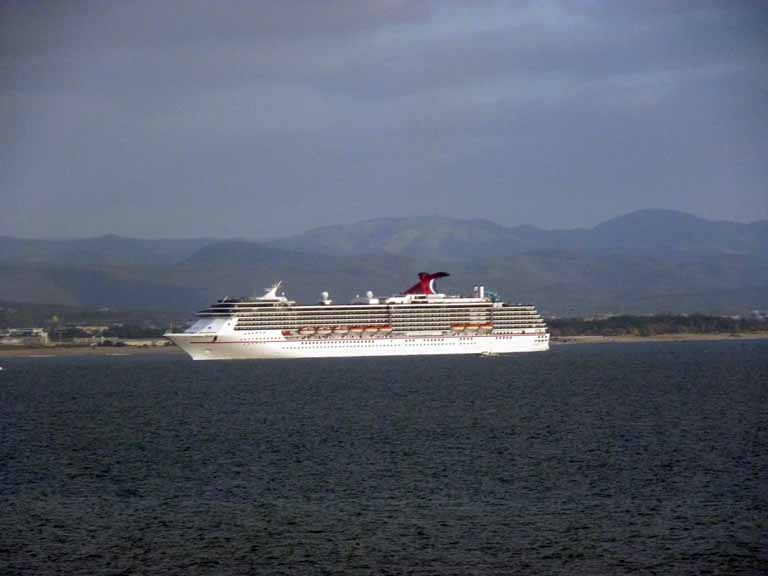 068: Carnival Spirit, San Diego/Ensenada - Carnival Spirit still not at the dock.